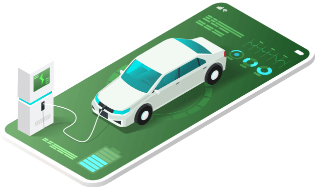 PlugMap app interface displaying nearby EV charging stations